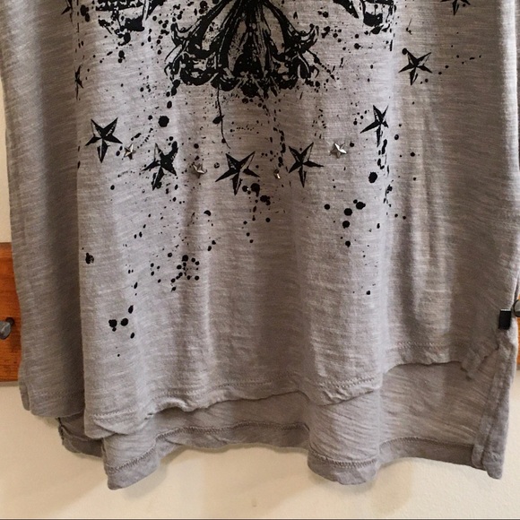 Rock & Republic Short Sleeve Gray Shirt Size XS - Picture 7 of 8